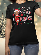 Shorty - Curvy XMAS - Black