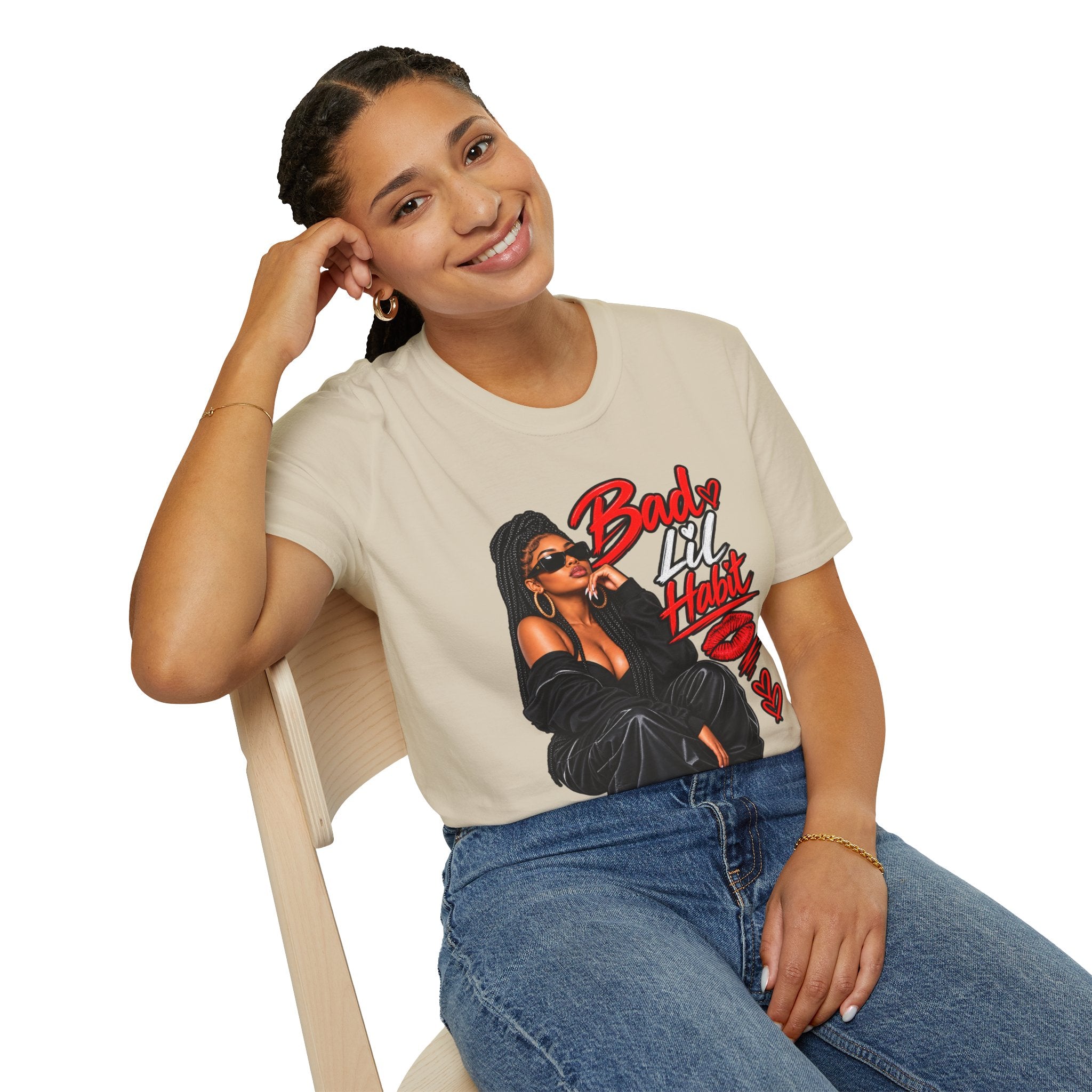Bad Lil Habit – Sassy Girl Graphic T-Shirt | Bold Streetwear Design