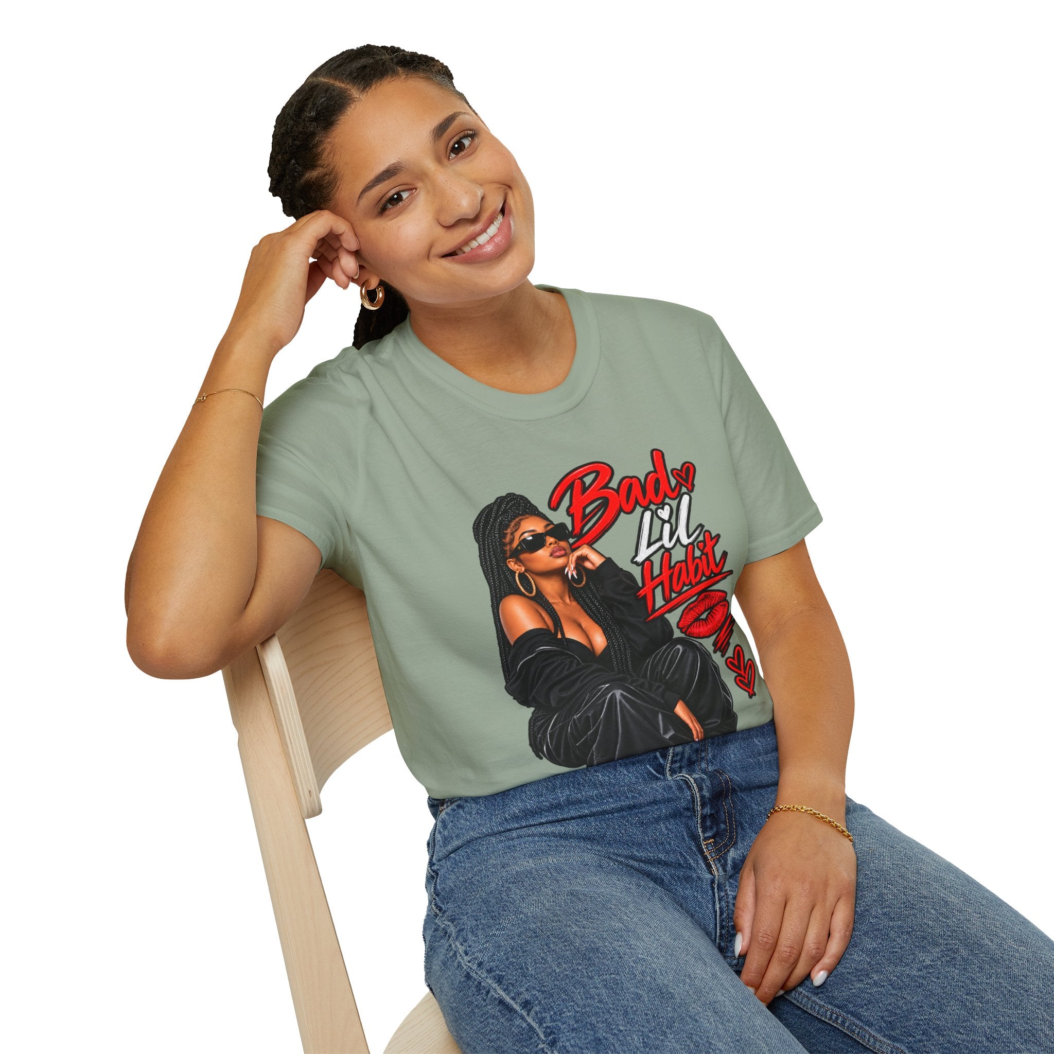Bad Lil Habit – Sassy Girl Graphic T-Shirt | Bold Streetwear Design
