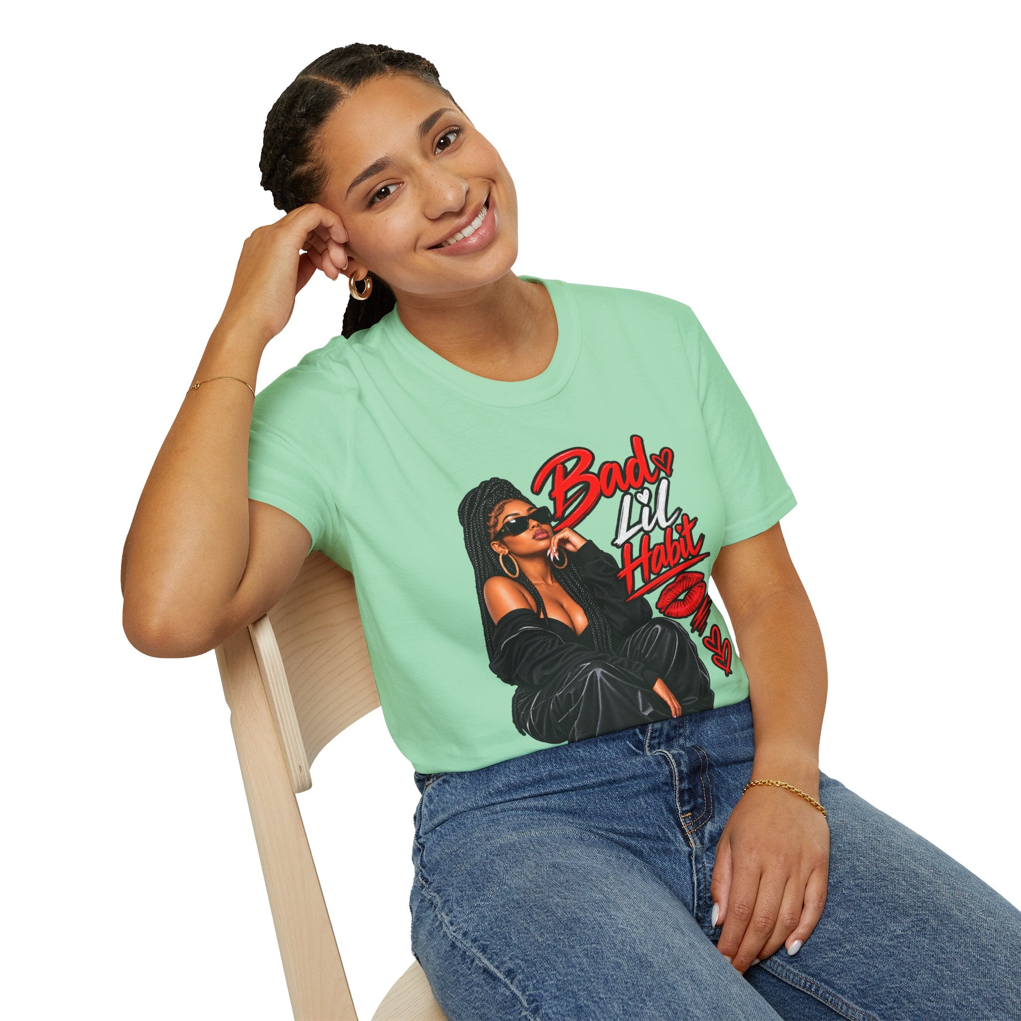 Bad Lil Habit – Sassy Girl Graphic T-Shirt | Bold Streetwear Design