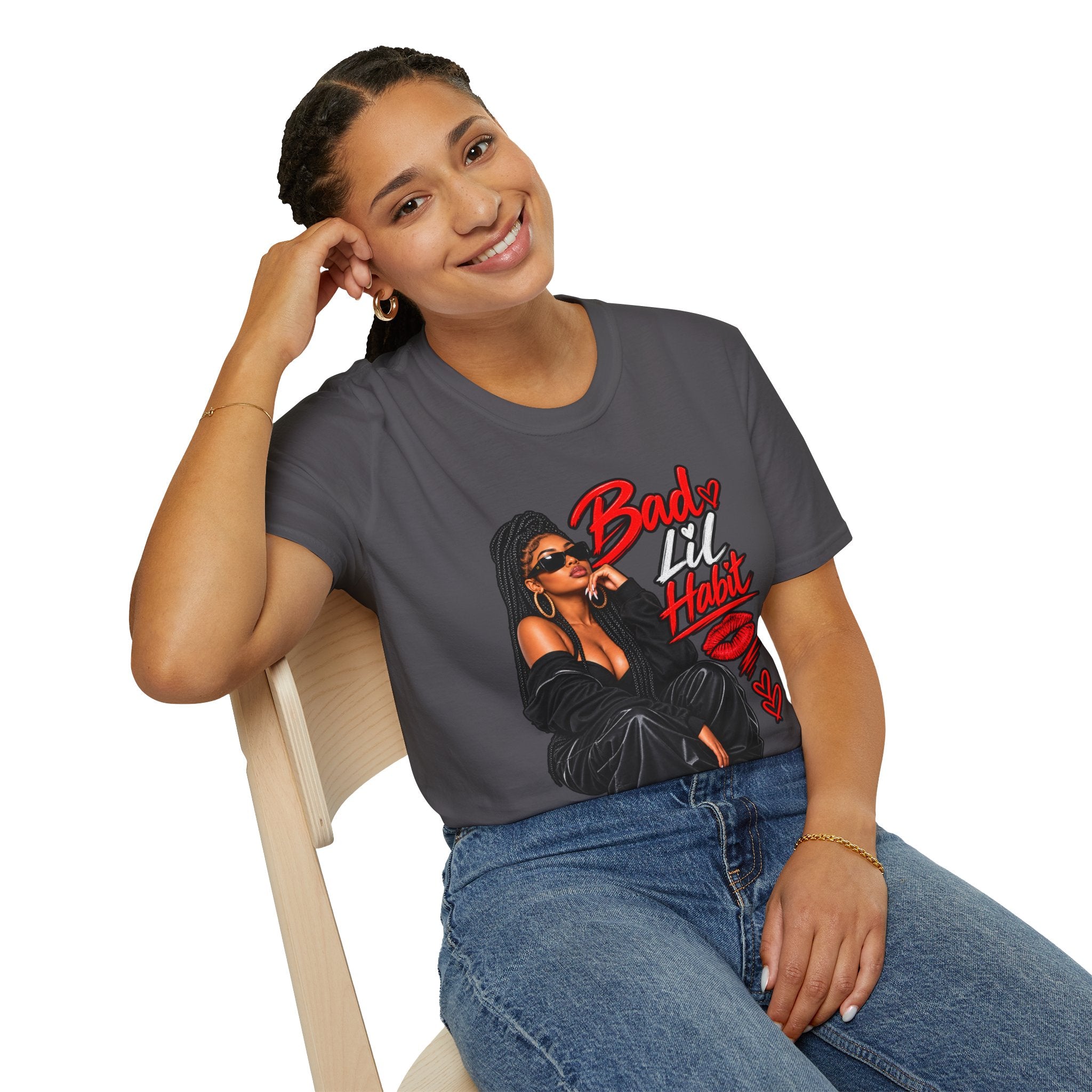 Bad Lil Habit – Sassy Girl Graphic T-Shirt | Bold Streetwear Design