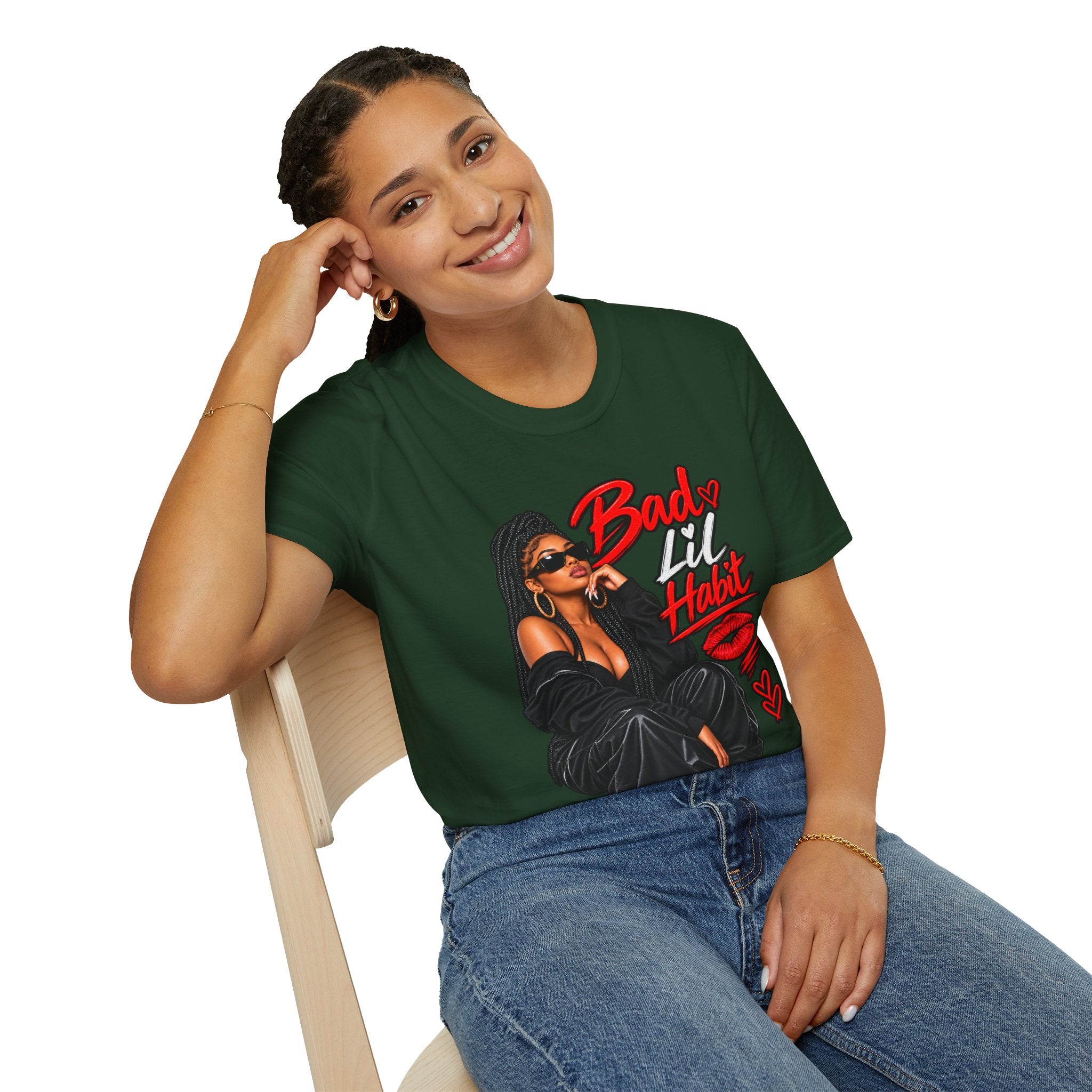 Bad Lil Habit – Sassy Girl Graphic T-Shirt | Bold Streetwear Design