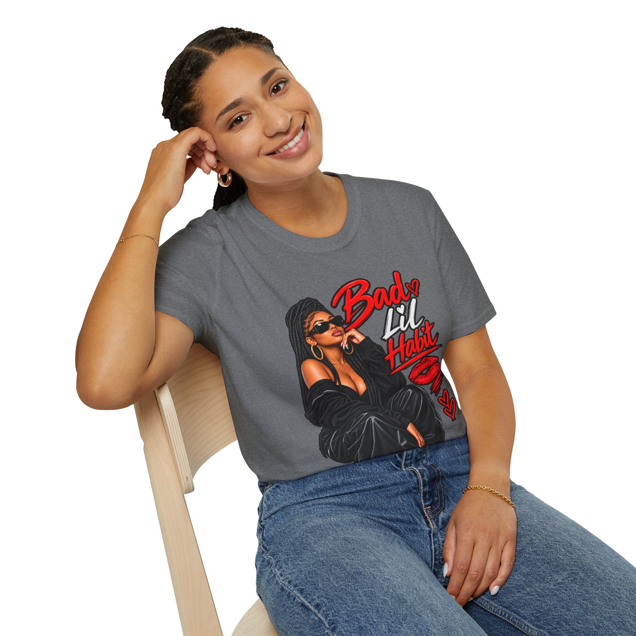Bad Lil Habit – Sassy Girl Graphic T-Shirt | Bold Streetwear Design