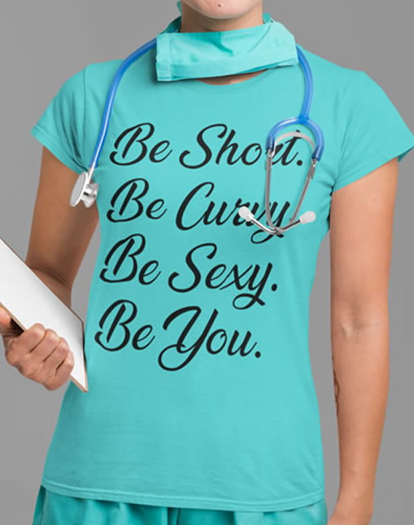 Shorty - Be Short Be Curvy Be Sexy Be You - Slim Fit